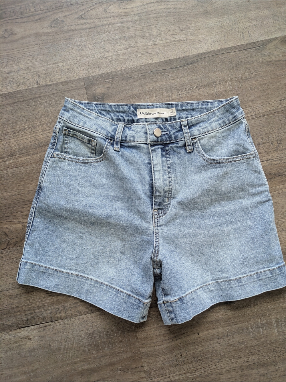 Rebecca Minkoff Light Wash Denim Shorts - Women's